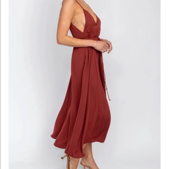 Resa : Hannah Midi in Merlot - Picture 2 of 3